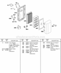 Air Cleaner Diagram and Parts List for 115432-0029-01  Briggs and Stratton Engine
